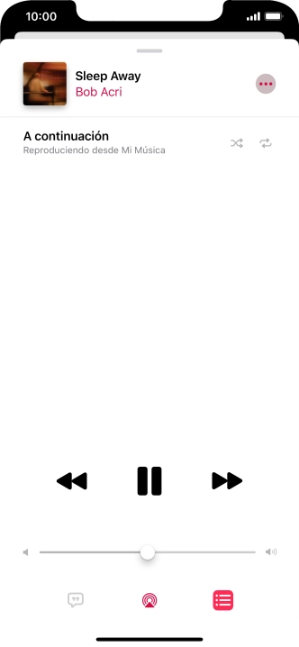 Pulsa el icono de reproducción aleatoria para activar o desactivar la función.