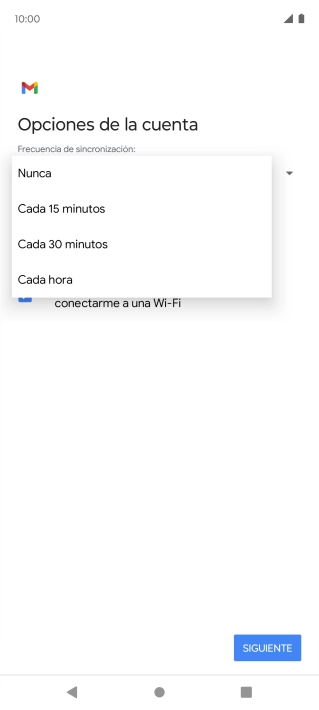 Pulsa el ajuste deseado.