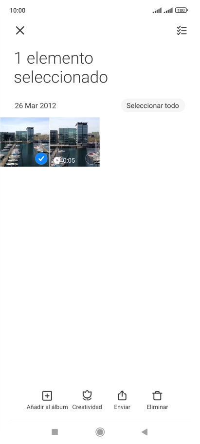 Pulsa el icono de seleccionar todo.