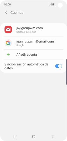 Pulsa la tecla de inicio para regresar a la pantalla de inicio.