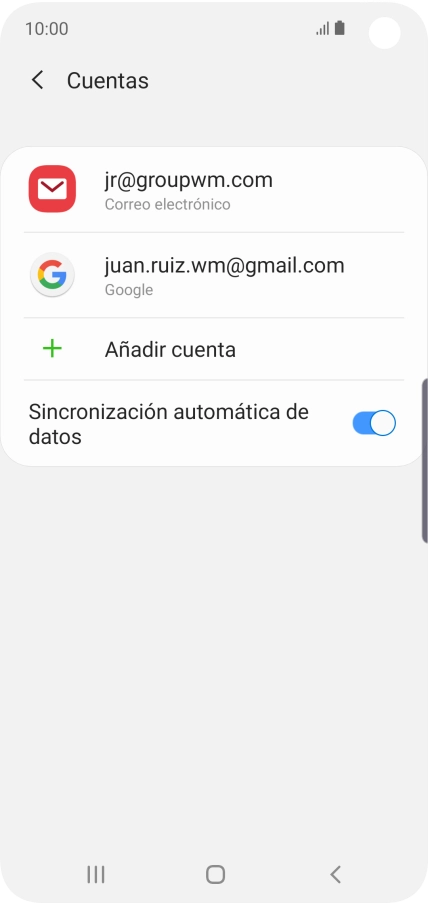 Pulsa la tecla de inicio para regresar a la pantalla de inicio.