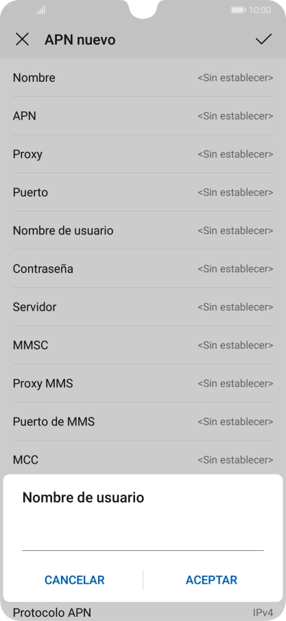 Introduce wap@wap y pulsa ACEPTAR.