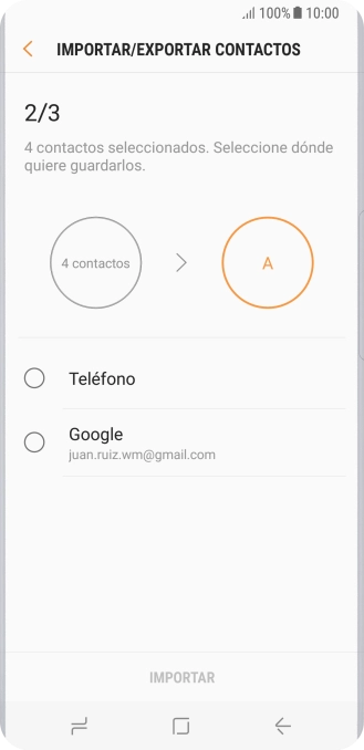 Pulsa Teléfono.