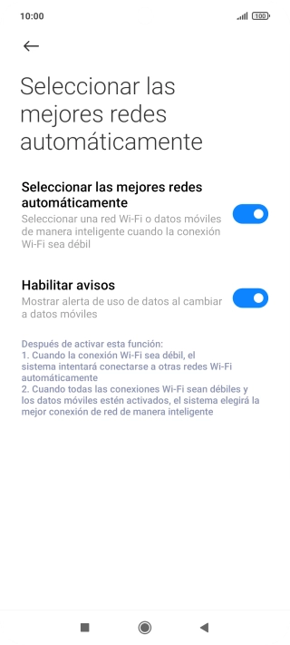 Pulsa el indicador junto a 