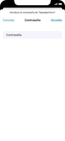 Introduce la contraseña de la red wifi y pulsa Acceder.