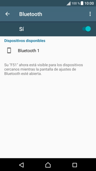Pulsa el dispositivo Bluetooth deseado y sigue las indicaciones de la pantalla para vincular el dispositivo al teléfono.