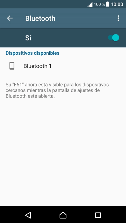 Pulsa el dispositivo Bluetooth deseado y sigue las indicaciones de la pantalla para vincular el dispositivo al teléfono.