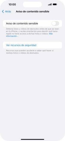 Pulsa el indicador junto a 