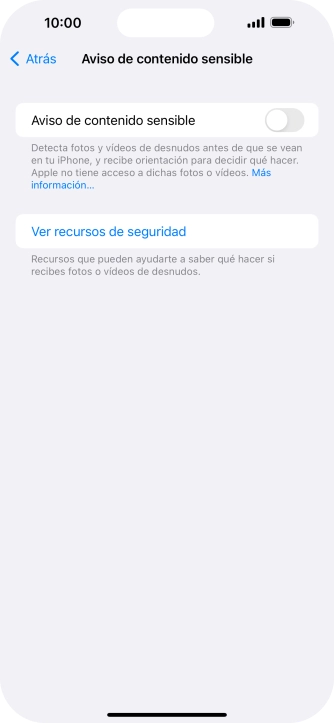 Pulsa el indicador junto a 