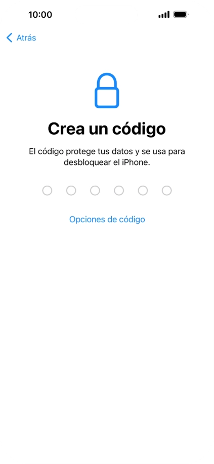 Pulsa Opciones de código.