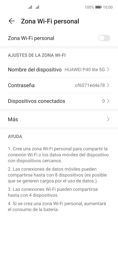Pulsa Nombre del dispositivo.