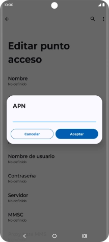 Introduce airtelwap.es y pulsa Aceptar.