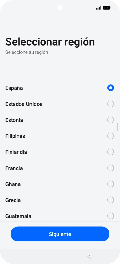 Pulsa el país deseado.