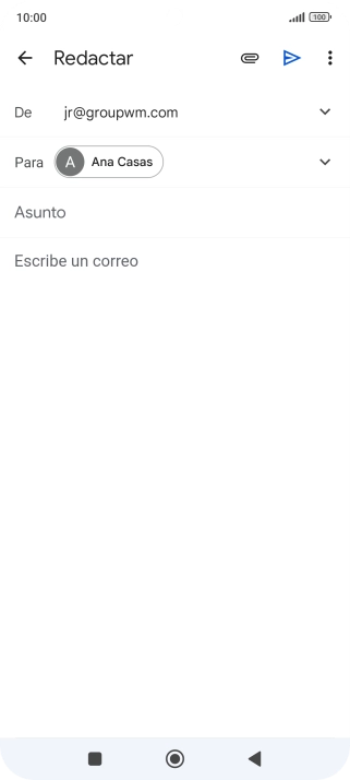 Pulsa Asunto e introduce el asunto deseado.