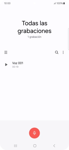 Haz una grabación nueva o abre una grabación ya guardada.