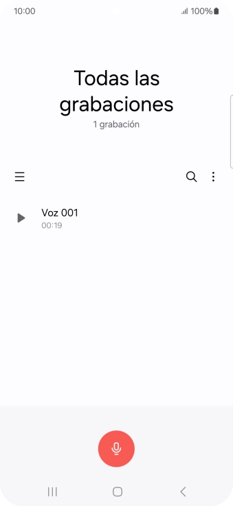 Haz una grabación nueva o abre una grabación ya guardada.