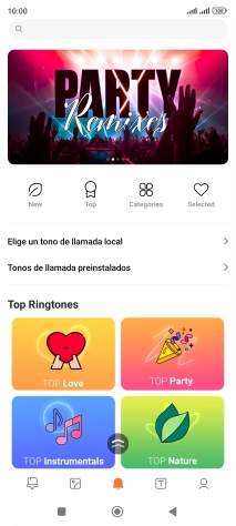 Pulsa Elige un tono de llamada local.