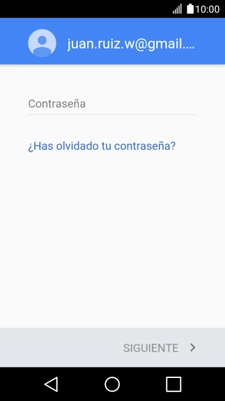 Pulsa Contraseña e introduce la contraseña de tu cuenta de Google.