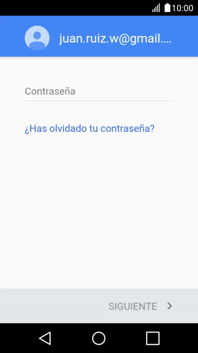 Pulsa Contraseña e introduce la contraseña de tu cuenta de Google.