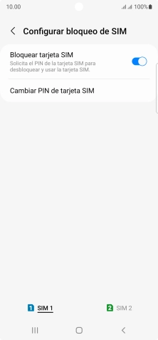 Pulsa la tarjeta SIM deseada.