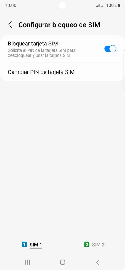 Pulsa la tarjeta SIM deseada.