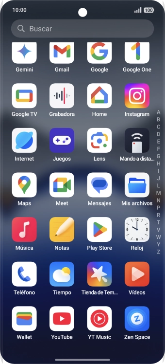 Abre una app que sea compatible con esta función, por ejemplo, Notas.