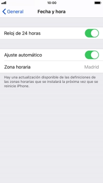 Pulsa la tecla de inicio para terminar y regresar a la pantalla de inicio.