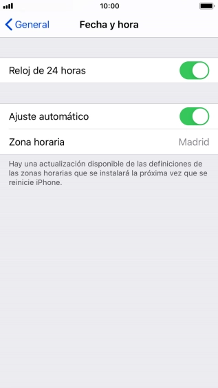 Pulsa la tecla de inicio para terminar y regresar a la pantalla de inicio.