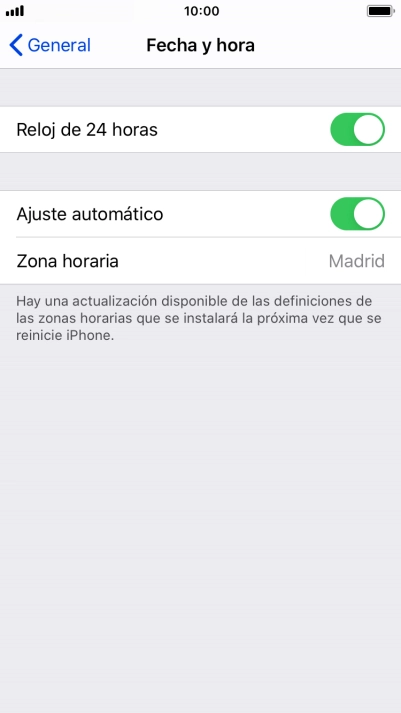 Pulsa la tecla de inicio para terminar y regresar a la pantalla de inicio.