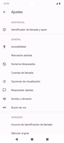 Pulsa Cuentas de llamada.