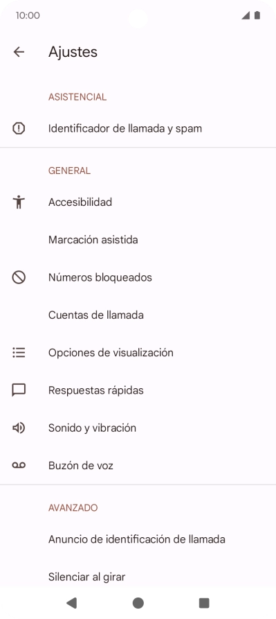 Pulsa Cuentas de llamada.