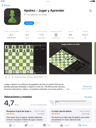 Pulsa OBTENER y sigue las indicaciones de la pantalla para instalar la app.
