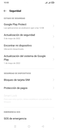 Pulsa Bloqueo de tarjeta SIM.