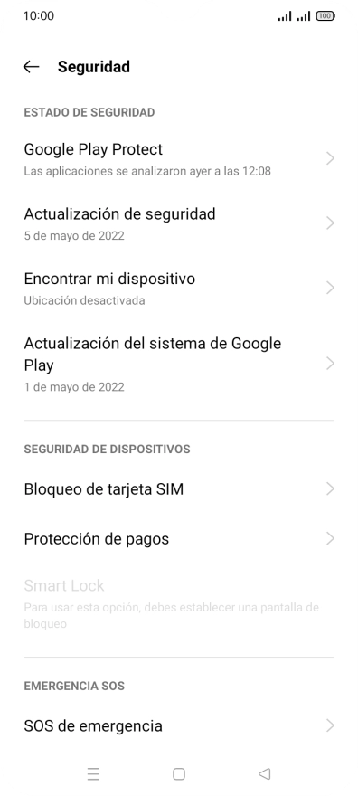 Pulsa Bloqueo de tarjeta SIM.