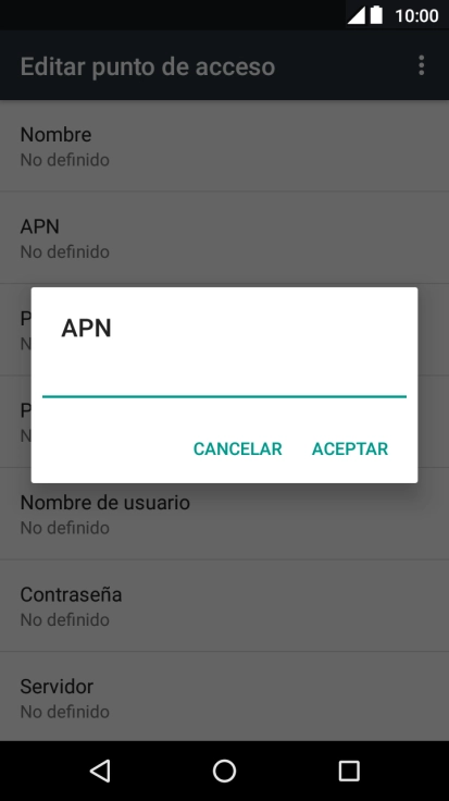 Introduce airtelwap.es y pulsa ACEPTAR.