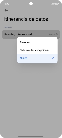 Pulsa el ajuste deseado para activar o desactivar la función.