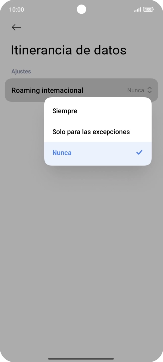 Pulsa el ajuste deseado para activar o desactivar la función.