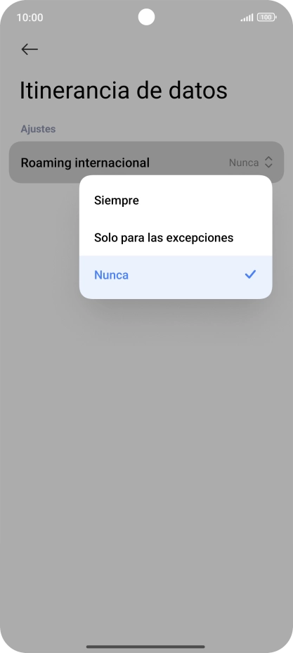 Pulsa el ajuste deseado para activar o desactivar la función.