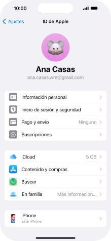 Desliza el dedo hacia arriba desde la parte inferior de la pantalla para terminar y volver a la pantalla de inicio.
