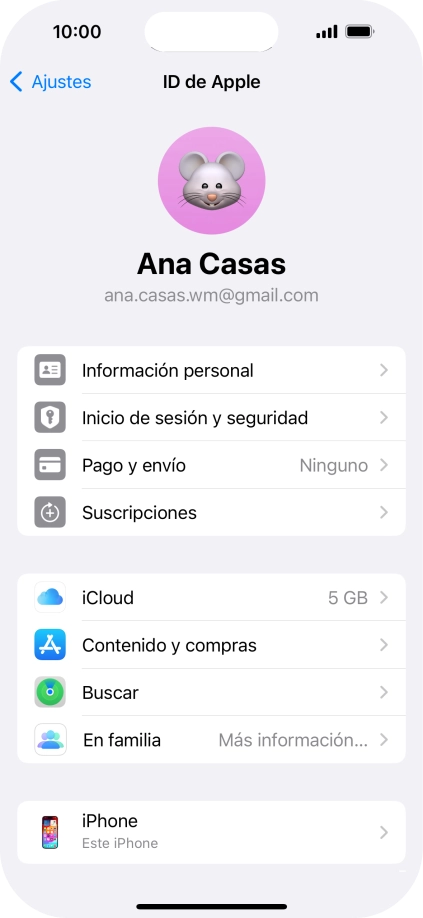 Desliza el dedo hacia arriba desde la parte inferior de la pantalla para terminar y volver a la pantalla de inicio.