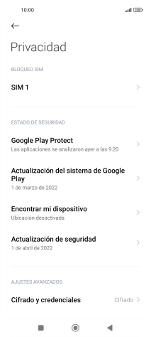 Pulsa el nombre de la tarjeta SIM.