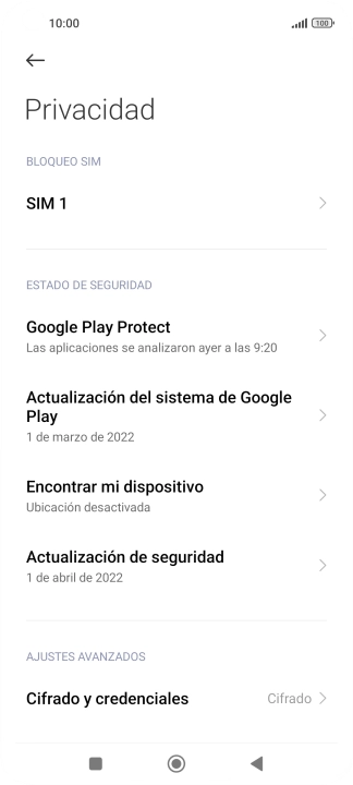 Pulsa el nombre de la tarjeta SIM.