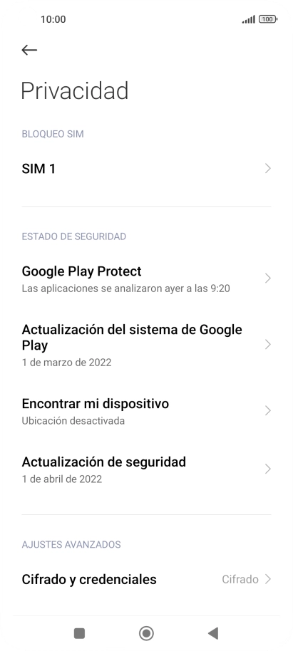 Pulsa el nombre de la tarjeta SIM.