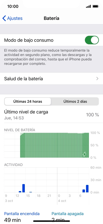 Desliza el dedo hacia arriba desde la parte inferior de la pantalla para terminar y volver a la pantalla de inicio.