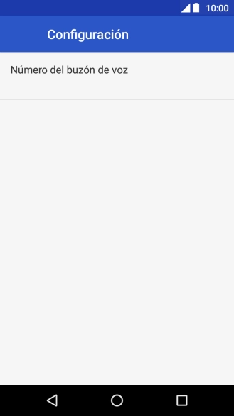 Pulsa Número del buzón de voz.