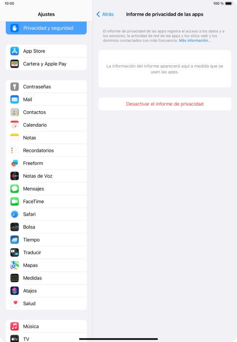 Desliza el dedo hacia arriba desde la parte inferior de la pantalla para terminar y volver a la pantalla de inicio.