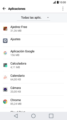 Pulsa la app deseada.
