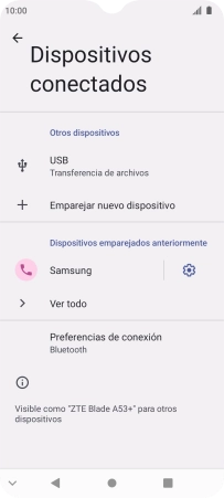 Pulsa la tecla de inicio para terminar y regresar a la pantalla de inicio.