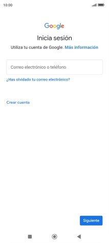 Si no tienes una cuenta de Google, pulsa Crear cuenta y sigue las indicaciones de la pantalla para ver cómo crear una cuenta nueva.