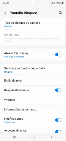 Pulsa Tipo de bloqueo de pantalla.